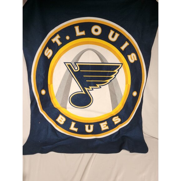 St Louis Blues Fleece Blanket by Colorado Timberline 57 x 47 Hockey - Picture 1 of 3
